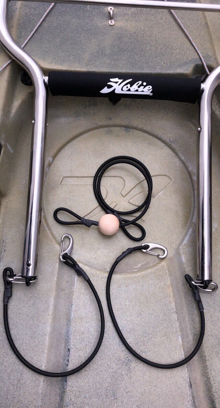 No tilt Hobie Pro Angler kayak Trax cart bungees Only Kit